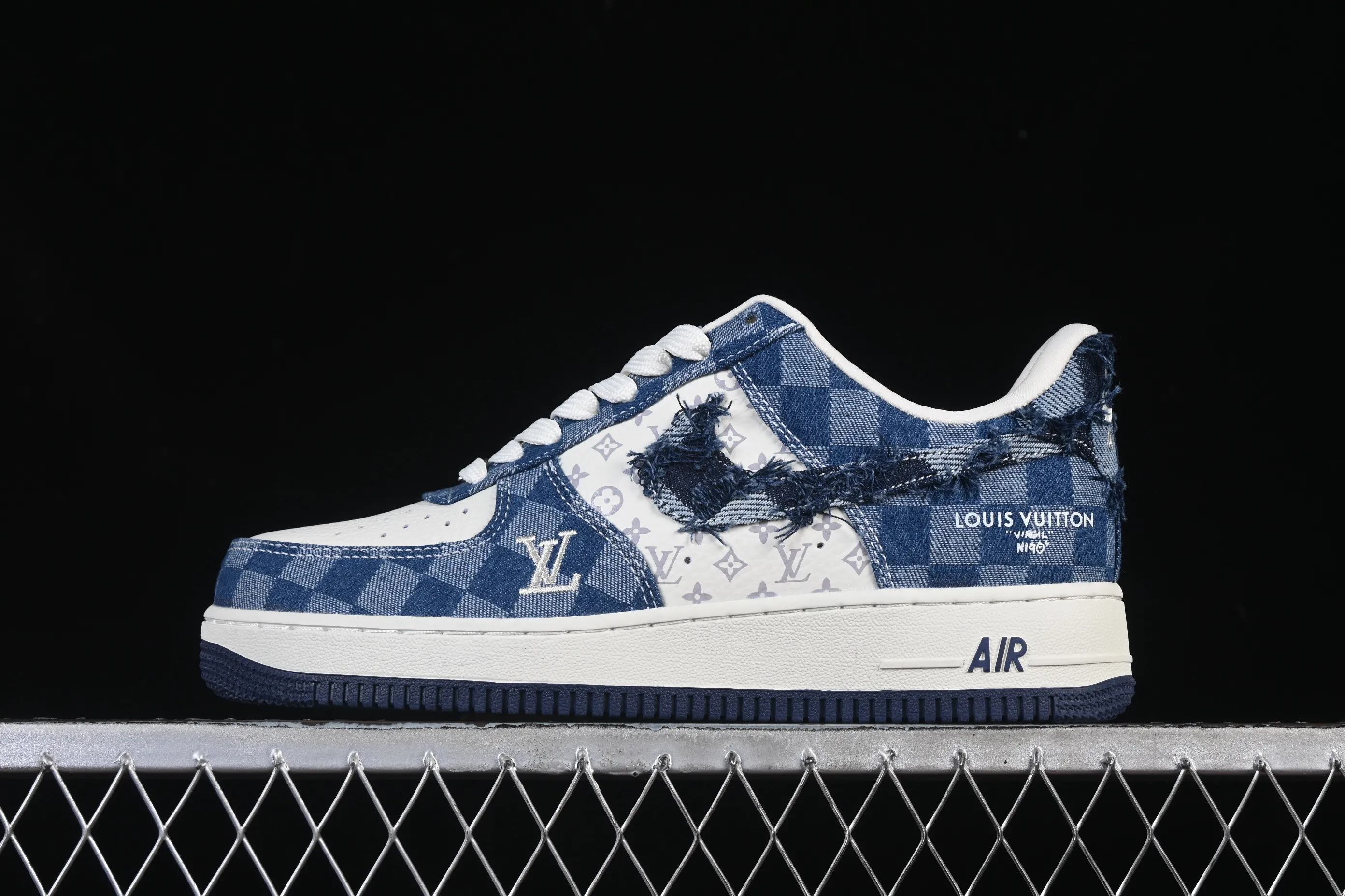 All categories Nk Air Force 1 Air Force series Nk Air Force 1 Low Air Force low-top Nike Air Force 1'07 Low joint white navy blue Air Force 1 low-top casual sneakers YF9511-816